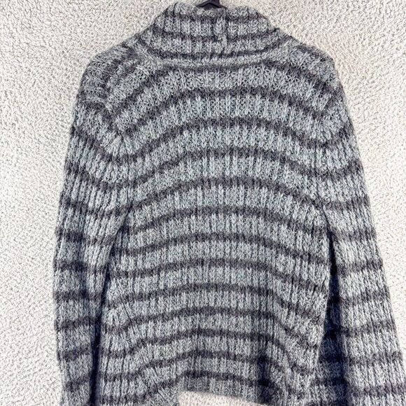 Lou Grey Cardigan Sweater Womens Medium Gray Wool Alpaca Blend Open Front - Picture 5 of 8